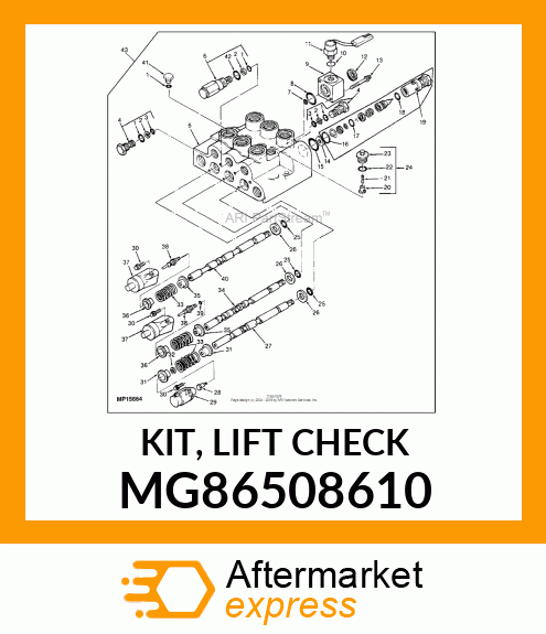 KIT, LIFT CHECK MG86508610