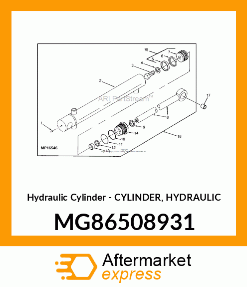 Hydraulic Cylinder - CYLINDER, HYDRAULIC MG86508931