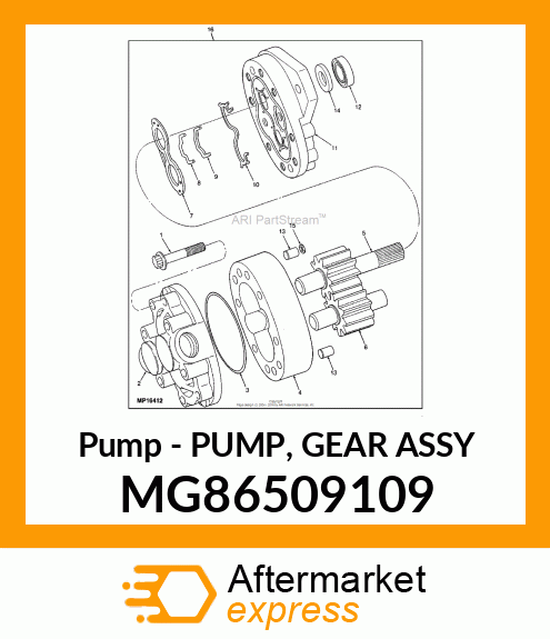 Pump - PUMP, GEAR ASSY MG86509109