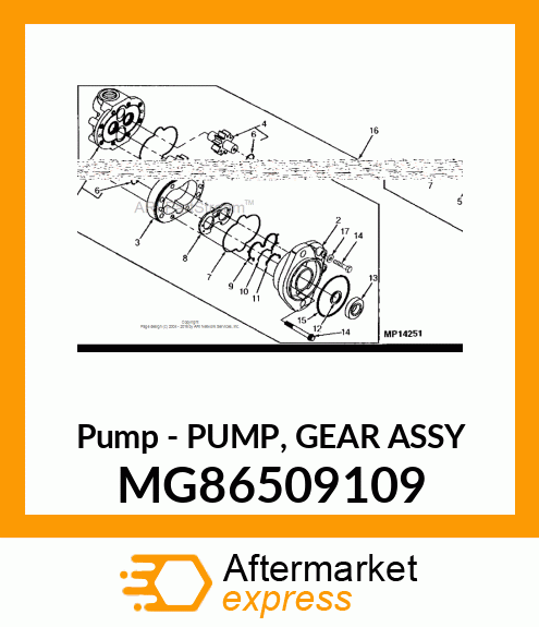 Pump - PUMP, GEAR ASSY MG86509109
