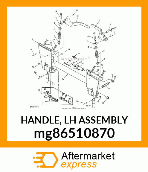 HANDLE, LH ASSEMBLY mg86510870