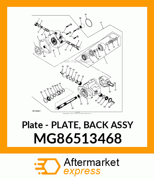 Plate Back Asm MG86513468