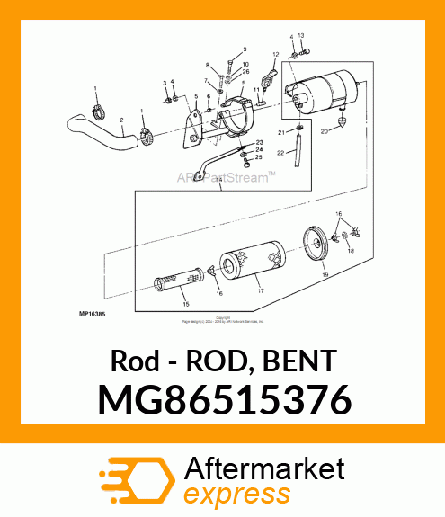 Rod Bent MG86515376