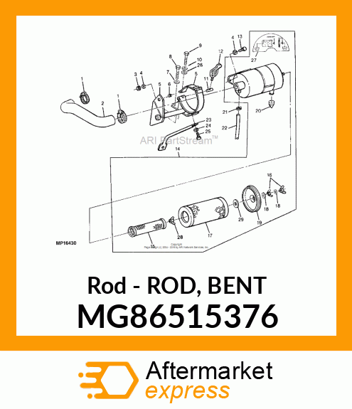 Rod Bent MG86515376