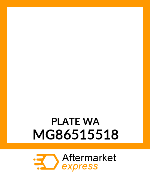 PLATE WA MG86515518