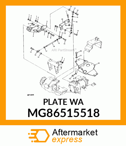 PLATE WA MG86515518