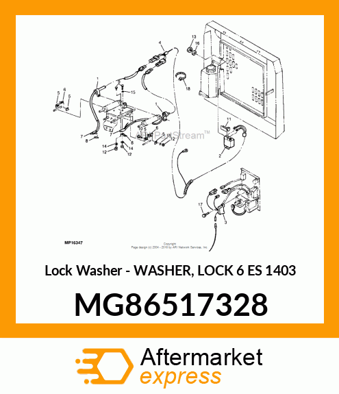 Lock Washer - WASHER, LOCK 6 ES 1403 MG86517328