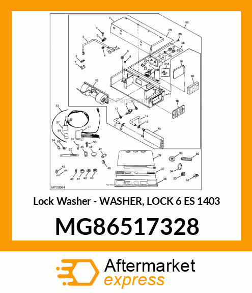 Lock Washer - WASHER, LOCK 6 ES 1403 MG86517328