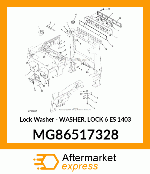 Lock Washer - WASHER, LOCK 6 ES 1403 MG86517328