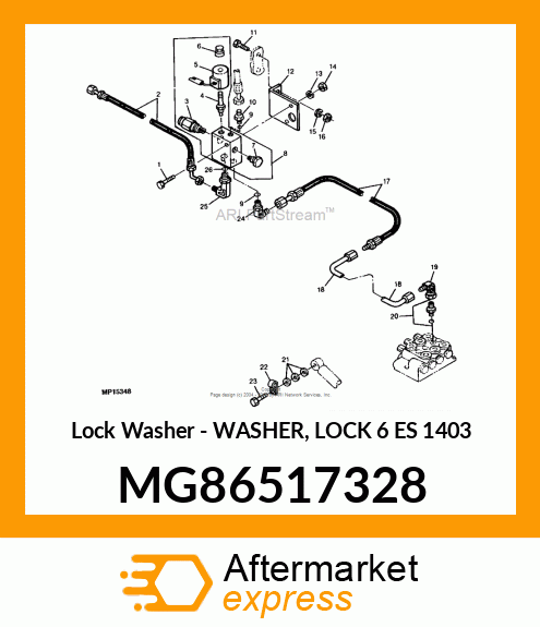 Lock Washer - WASHER, LOCK 6 ES 1403 MG86517328