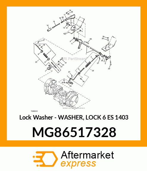 Lock Washer - WASHER, LOCK 6 ES 1403 MG86517328