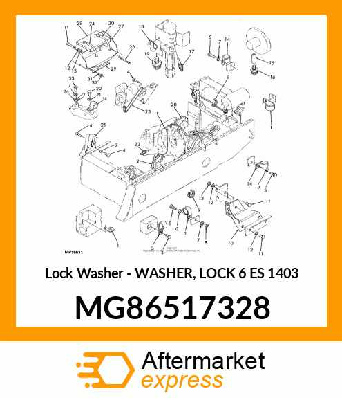 Lock Washer - WASHER, LOCK 6 ES 1403 MG86517328