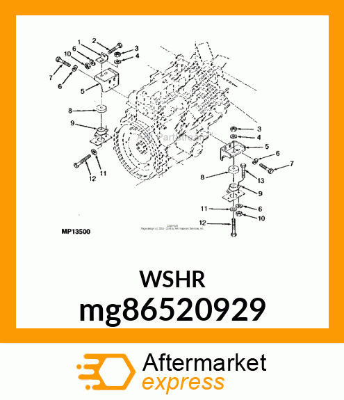 WASHER, METALLIC, ROUND HOLE mg86520929