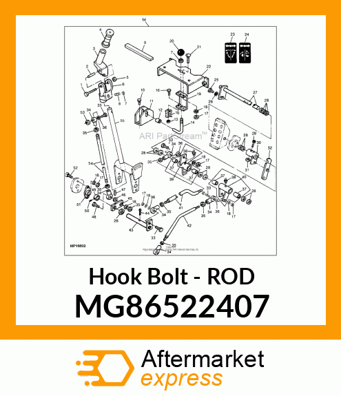 Hook Bolt MG86522407