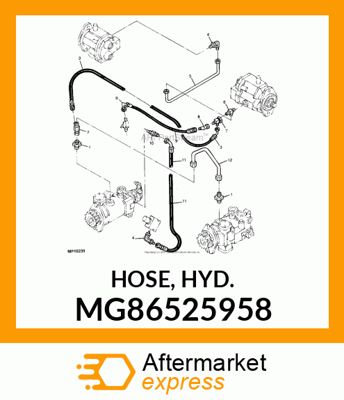 HOSE, HYD. MG86525958