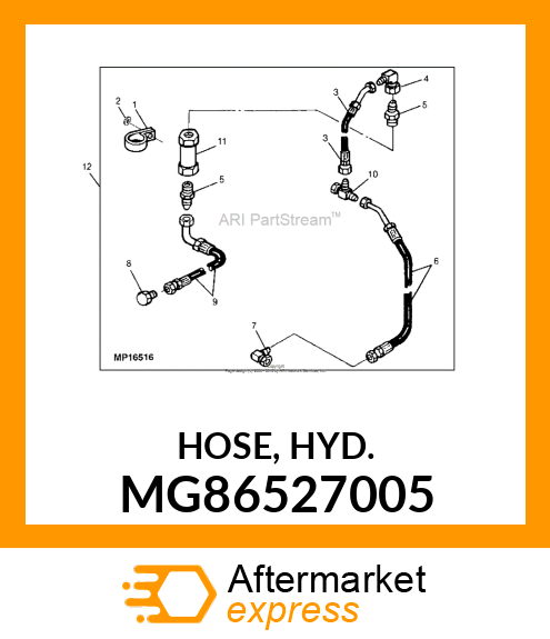 HOSE, HYD. MG86527005