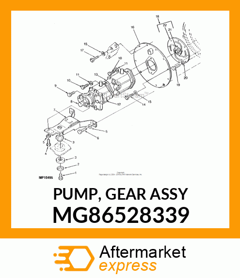 PUMP, GEAR ASSY MG86528339