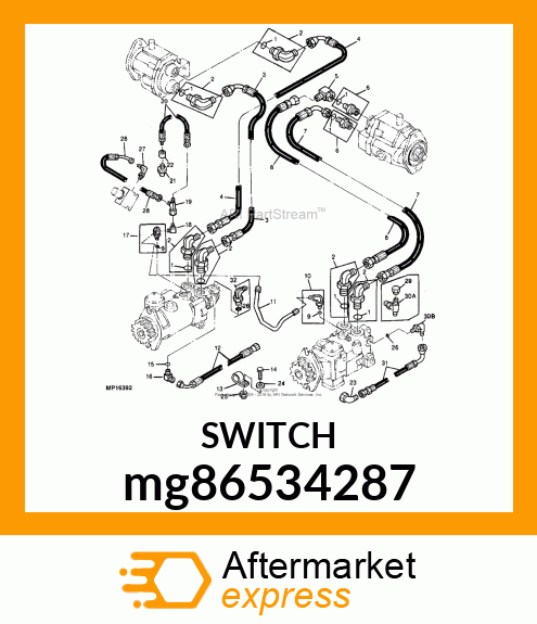 SWITCH, OIL PRESSURE mg86534287