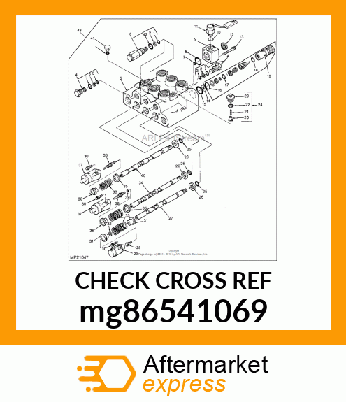 CONTROL VALVE ASSEMBLY mg86541069