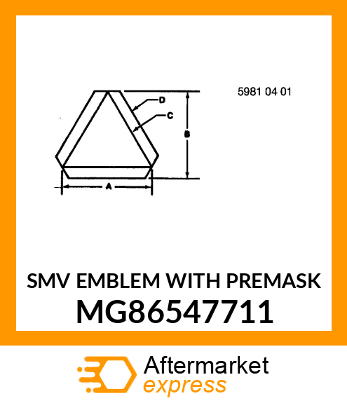 SMV EMBLEM WITH PREMASK MG86547711