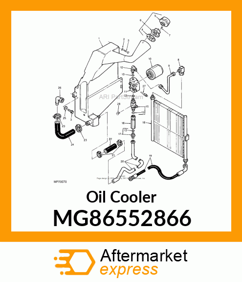 Oil Cooler MG86552866