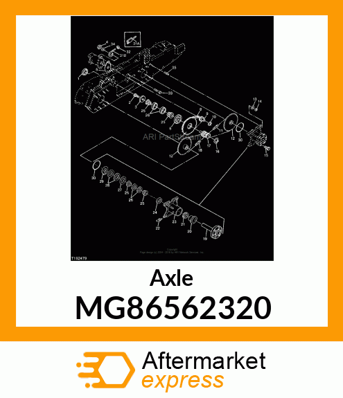 Axle MG86562320