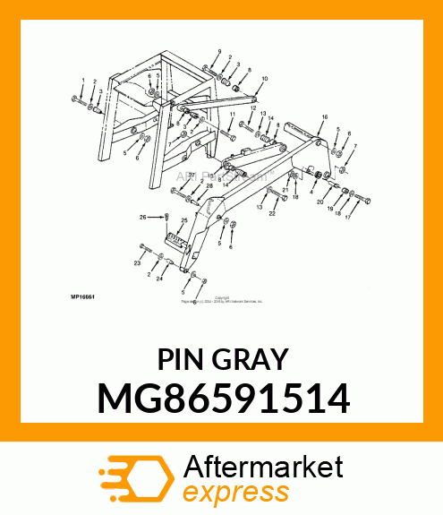 PIN GRAY MG86591514