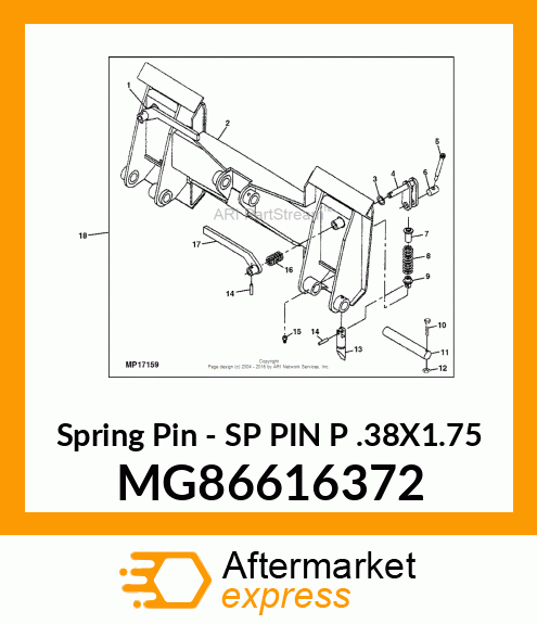 Spring Pin MG86616372