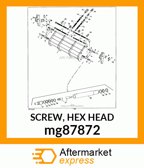 SCREW, HEX HEAD mg87872