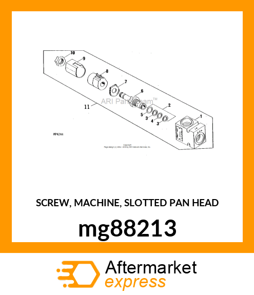 SCREW, MACHINE, SLOTTED PAN HEAD mg88213