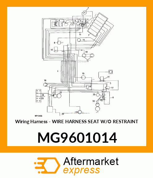 Wiring Harness - WIRE HARNESS SEAT W/O RESTRAINT MG9601014