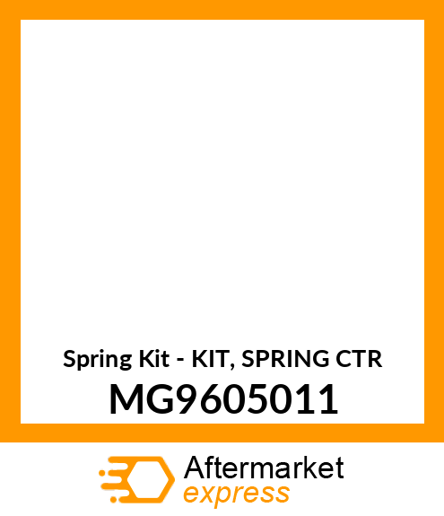 Spring Kit - KIT, SPRING CTR MG9605011