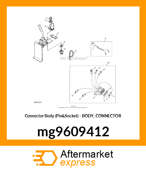 CONNECTOR, ONE CONTACT LOCK TYPE mg9609412