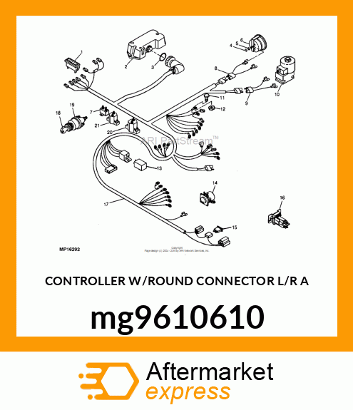 CONTROLLER W/ROUND CONNECTOR L/R A mg9610610