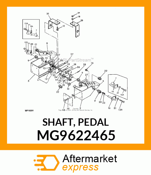 SHAFT, PEDAL MG9622465