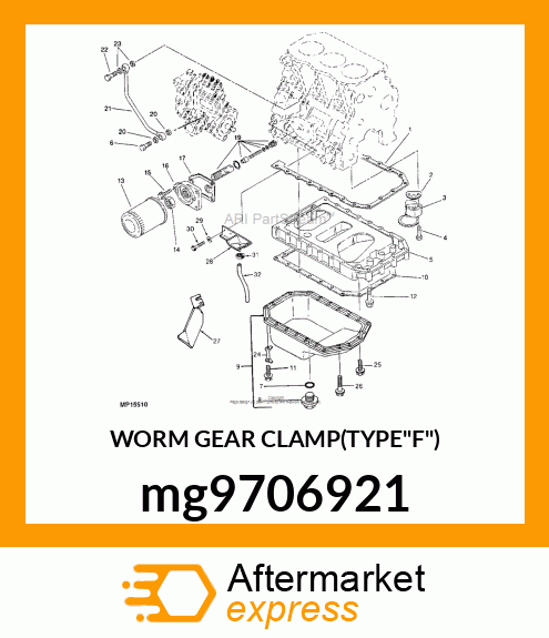 WORM GEAR CLAMP(TYPE"F") mg9706921