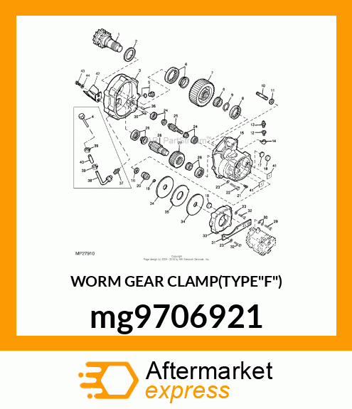 WORM GEAR CLAMP(TYPE"F") mg9706921