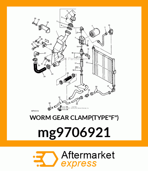 WORM GEAR CLAMP(TYPE"F") mg9706921