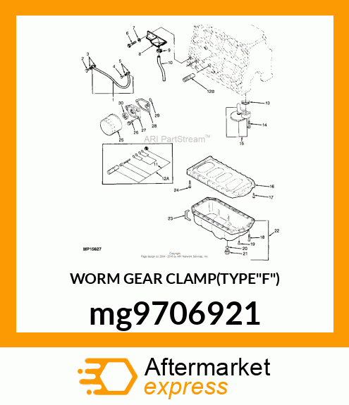 WORM GEAR CLAMP(TYPE"F") mg9706921