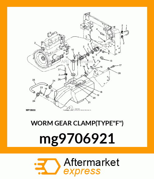 WORM GEAR CLAMP(TYPE"F") mg9706921