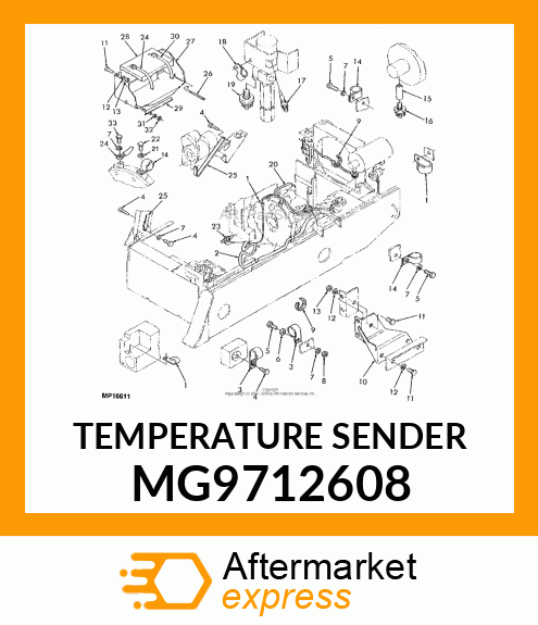 TEMPERATURE SENDER MG9712608