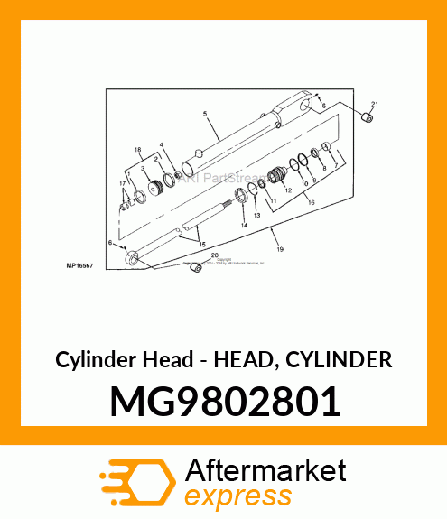 Cylinder Head - HEAD, CYLINDER MG9802801