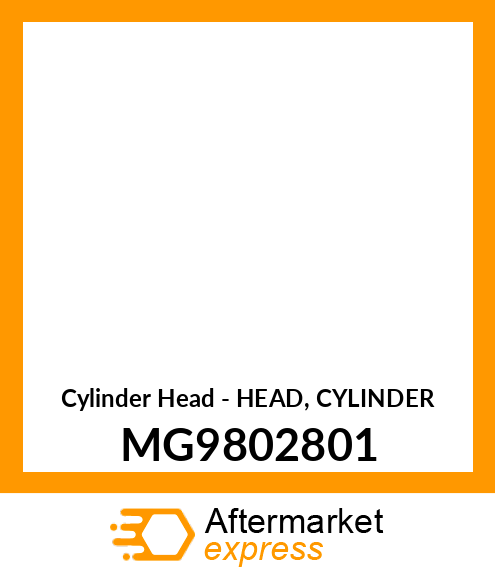 Cylinder Head - HEAD, CYLINDER MG9802801