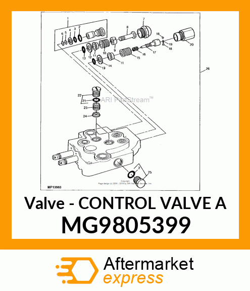 Valve - CONTROL VALVE A MG9805399