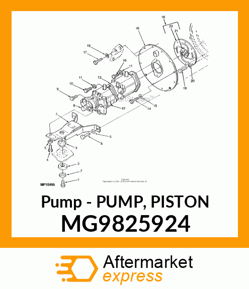 Pump - PUMP, PISTON MG9825924