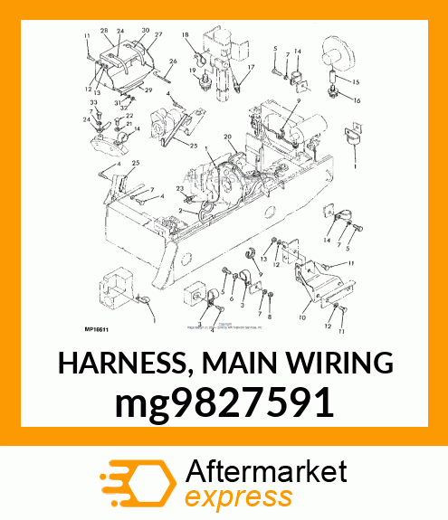 HARNESS, MAIN WIRING mg9827591