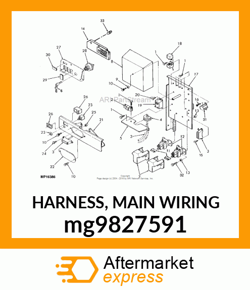 HARNESS, MAIN WIRING mg9827591