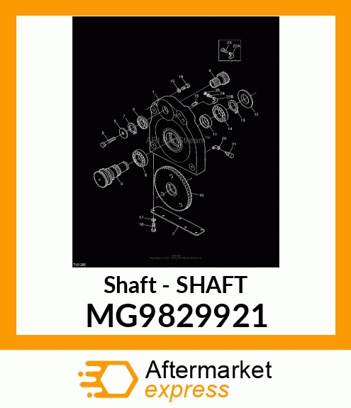 Shaft - SHAFT MG9829921