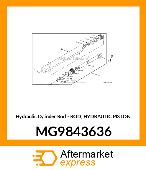 Hydraulic Cylinder Rod MG9843636