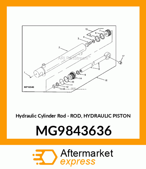 Hydraulic Cylinder Rod MG9843636